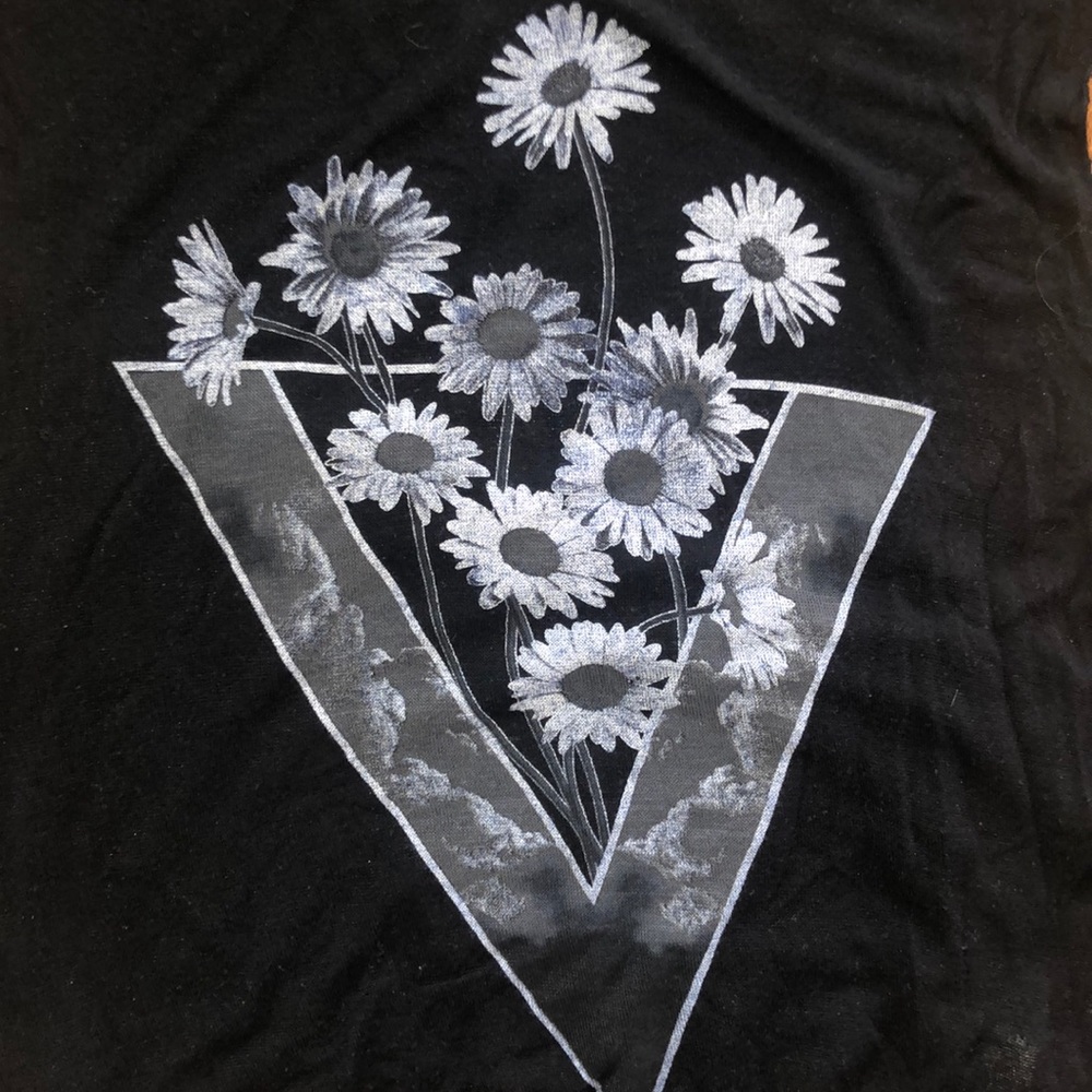 Graphic tee crop top